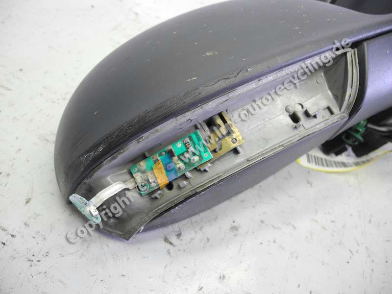 VW Golf 5 1K BJ2006 original Außenspiegel rechts elektrisch ohne Blinkleuchte schwarz unlackiert